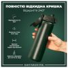 Пляшка для води ION8 OneTouch Stainless Steel 600 мл Dark Green (I8SS600DGRE) - Зображення 2