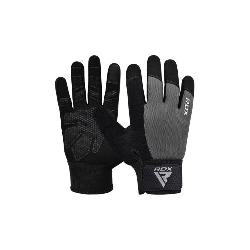 Перчатки для фитнеса RDX W1 Full Finger Plus Grey S (WGA-W1FG-S+)