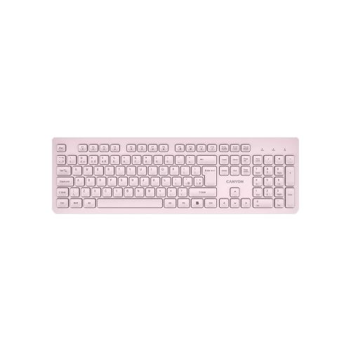 Клавіатура Canyon HKB-W01 Silent Wireless UA Beige (CNS-HKBW01BG)