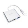 Концентратор HOCO USB-C to USB3.0+HDMI+PD HB14 Silver (6931474725790) - Зображення 2