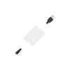 Дата кабель USB 2.0 AM to Micro 5P 1.0m 2A silicone X21 black+white HOCO (6957531071389) - Зображення 2