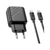 Зарядное устройство HOCO CS22A Value USB-C PD30W + cable USB-C to USB-C Black (6942007609937) - Изображение 1
