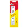 Дата кабель USB 2.0 AM to USB-C 1.0m 6A white Dengos (PLS-TC-6A-WHITE) - Изображение 1