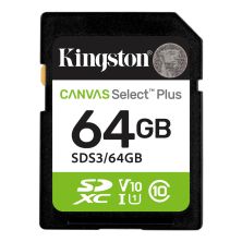 Карта пам'яті Kingston 64GB SDXC class 10 UHS-I V10 A1 Canvas Select Plus (SDS3/64GB) Карта пам'яті Kingston 64GB SDXC class 10 UHS-I V10 A1 Canvas Select Plus (SDS3/64GB)