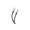 Дата кабель USB 2.0 AM to Micro 5P 1.0m 6A silicone black XO (NB251_M_Black) - Зображення 1