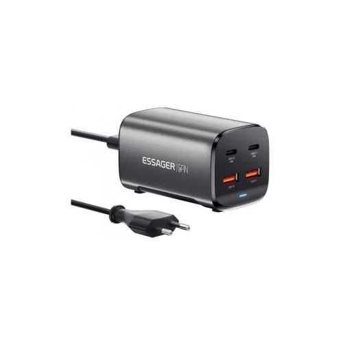 Зарядний пристрій Essager 2xUSB-C + 2xUSB 67W GaN (ECT2AC-JYB0G-Z)