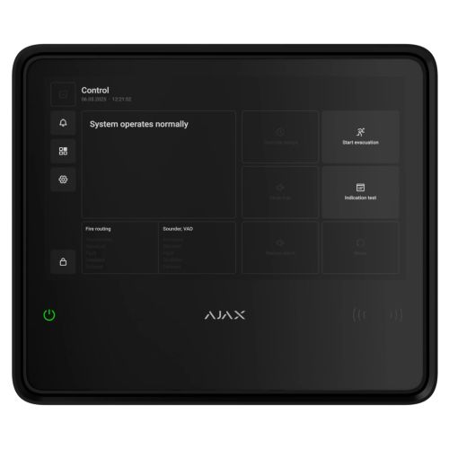Модуль управления умным домом Ajax EN54 Fire Hub black