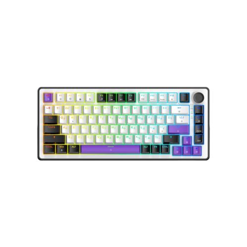 Клавіатура Hator Hellyberry HK75 Mechanical Linear RGB USB UA Black/White (HK75)