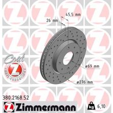 Тормозной диск ZIMMERMANN 380.2168.52