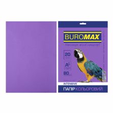 Бумага Buromax А4, 80g, INTENSIVE violet, 20sh (BM.2721320-07)