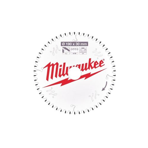 Диск пильний Milwaukee пиляльний PFTE 190х30х2,4мм, 54 зуб. (4932471303)