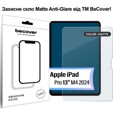 Стекло защитное BeCover Matte Anti-Glare Apple iPad Pro 13 M4 2024 (713708)