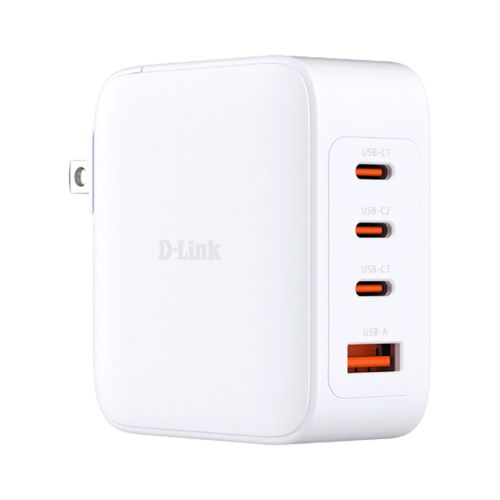 Зарядное устройство D-Link 3xUSB-C + 1xUSB-A 100W GaN white (DCP-101)