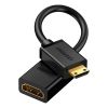 Переходник Mini HDMI M to HDMI F 0.22m black Ugreen (20137) - Изображение 1