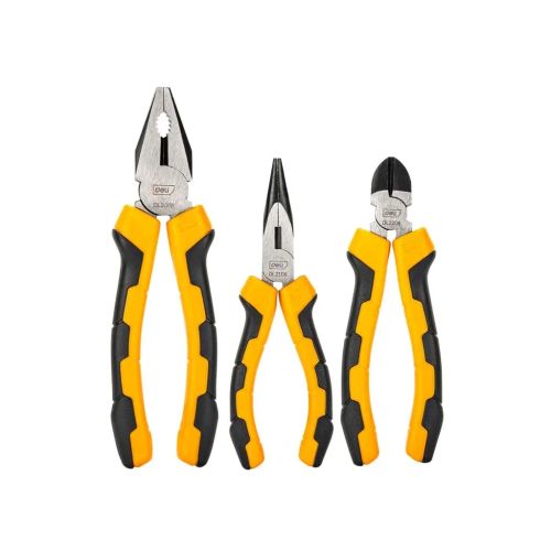 Набор инструментов Deli шарнирно-губцевых Carbon Steel, 3 шт (EDL2008-3)