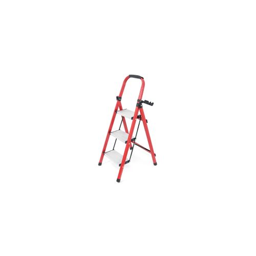 Драбина Voltronic 60см, до 150кг, 3 сходинки з гумовими килимками, алюмінієвий сплав (YT43383)
