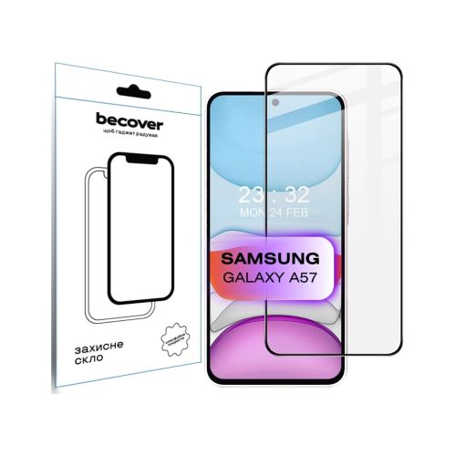Стекло защитное BeCover Samsung Galaxy A57 SM-A576 Black (714918)