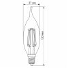 Лампочка Videx Filament C37Ft 6W E14 4100K 220V (VL-C37Ft-06144) - Зображення 2