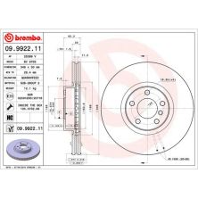 Тормозной диск Brembo 09.9922.11