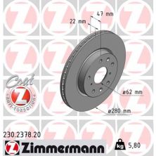 Тормозной диск ZIMMERMANN 230.2378.20