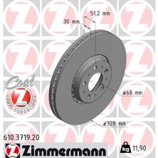 Тормозной диск ZIMMERMANN 610.3719.20