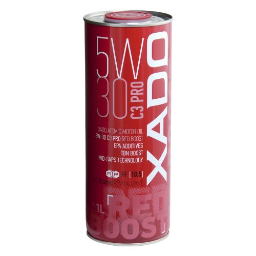 Моторное масло Xado 5W-30 C3 Pro  Red Boost     ( ж/б 1 л ) (XA 26168)