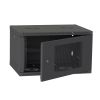 Шафа настінна Ipcom 4U, 600*350, перфорація, RAL9005 (СН-4U-060х035-ДП-9005) - Зображення 1