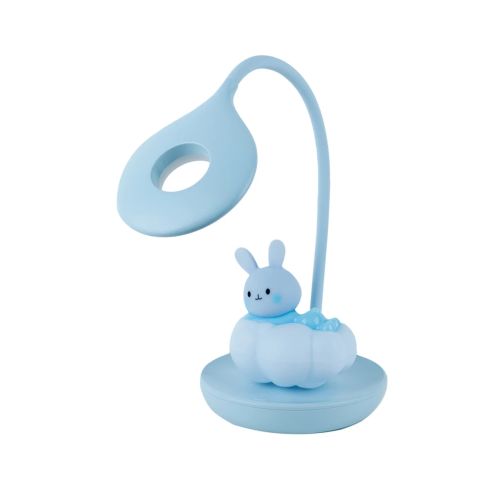 Настольная лампа Kite Cloudy Bunny LED с аккумулятором, голубая (K24-493-1-3)