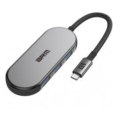 Концентратор Armorstandart USB-C to HDMI 4K, PD, 3USB, SD, microSD Grey (ARM69366) Концентратор Armorstandart USB-C to HDMI 4K, PD, 3USB, SD, microSD Grey (ARM69366)