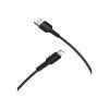 Дата кабель USB 2.0 AM to Lightning 1.0m 2A PVC BX16 black BOROFONE (6957531099512) - Зображення 1
