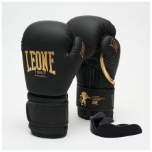 Боксерские перчатки Leone GN059D Black/Gold 14 унцій (GN059D_Bl/Gold_14oz)