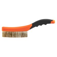 Щітка по металу Neo Tools 4х16 рядів, прямий дріт 0.3мм, 260мм, двокомпонентне руків'я (39-030)
