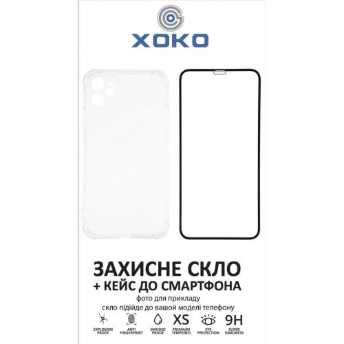 Чохол до мобільного телефона XoKo Ultra Thin Proof + Glass Full Cover Ultra-Thin iPhone 14 Pro Max Black (XK-CS-ULT-AP-IP14PM)