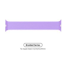 Ремешок для смарт-часов Armorstandart Braided Solo Loop для Apple Watch 49/46/45/44/42 (Series 1-3) Lavender Grey Size 8 (160 mm) (ARM64911)