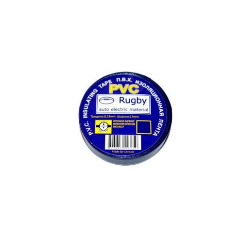 Ізоляційна стрічка Rugby PVC Rugby 0,18мм*17мм*10м , black, - 10°С до + 80°С (SM-IPVC/10Bk)