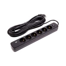 Сетевой фильтр питания PowerPlant 10м, 6 розеток,USB, Type-C (YS-N6086/10c) (EX610693)