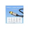 Кабель мультимедійний Optical Toslink 3.0m 5.1ch gray Vention (BAVHI) - Зображення 2