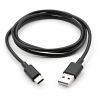 Дата кабель USB 2.0 AM to Type-C PVC 1m black Vinga (VCPDCTC1BK) - Изображение 1