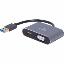 Переходник USB-A to HDMI/VGA Cablexpert (A-USB3-HDMIVGA-01)