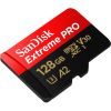 Карта пам'яті SanDisk 128 GB microSDXC UHS-I U3 Extreme Pro+SD Adapter (SDSQXCD-128G-GN6MA) - Зображення 2