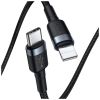 Дата кабель USB-C to Lightning 1.0m 18W 2.1A Cafule Black-Grey Baseus (CATLKLF-G1) - Изображение 1