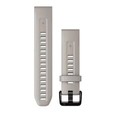 Ремешок для смарт-часов Garmin fenix 7S, 20mm QuickFit Light Sand Silicone (010-13102-04)