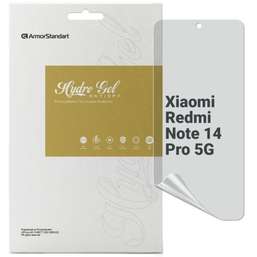 Плівка захисна Armorstandart Anti-spy Xiaomi Redmi Note 14 Pro 5G (ARM79670)