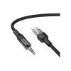 Кабель мультимедийный Lightning to 3.5mm M 1.0m UPA27 Spirit transparent Black HOCO (6942007612524) - Изображение 1