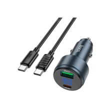 Зарядное устройство HOCO HOCO Z57 Glorious single-port USB -C PD30W + cable USB-C Metal Gray (6942007633062)