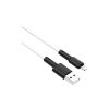 Дата кабель USB 2.0 AM to Lightning 1.0m 2.4A silicone BX31 white BOROFONE (6931474710369) - Изображение 1