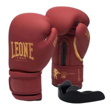 Боксерские перчатки Leone GN059X Bordeaux ED 10 унцій (GN059X_BORDEAUX_10oz)