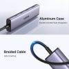 Концентратор Ugreen USB-C to 2xUSB 3.0 + 2xUSB-C CM473 gray (15395) - Изображение 2