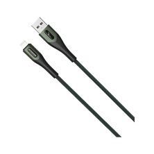 Дата кабель USB 2.0 AM to Lightning 1.0m 3A braided dark green SkyDolphin (USB-000580)