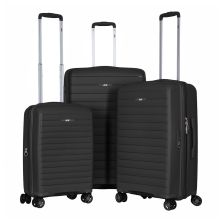 Набір валіз 2E Aero (L+M+S), чорні (2E-SPP-AERO-SET3-BK)